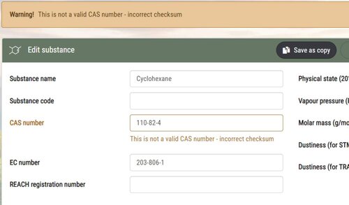 Invalid CAS number 111865322845